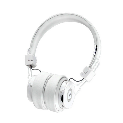 White leather headphones